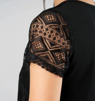 Navy polka dot dress